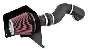 GMC Sierra 2500 HD Performance Air Intake - K&N Engineering - 57 Series FIPK, HDPE Tube, Oiled Cotton Filter, Heat Shield - `07-`08